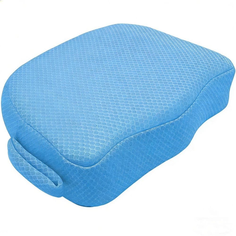 Wudkey 1-Piece Bath Accessory Set, Hot Tub Booster Seat for Adults, 5 in. Thick Supportive Cushion with Non-Slip Bottom, Blue (1)