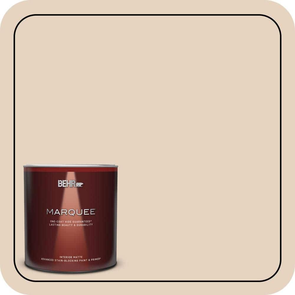 BEHR MARQUEE 1 qt. #QE-10 Stone Wash Matte Interior Paint & Primer