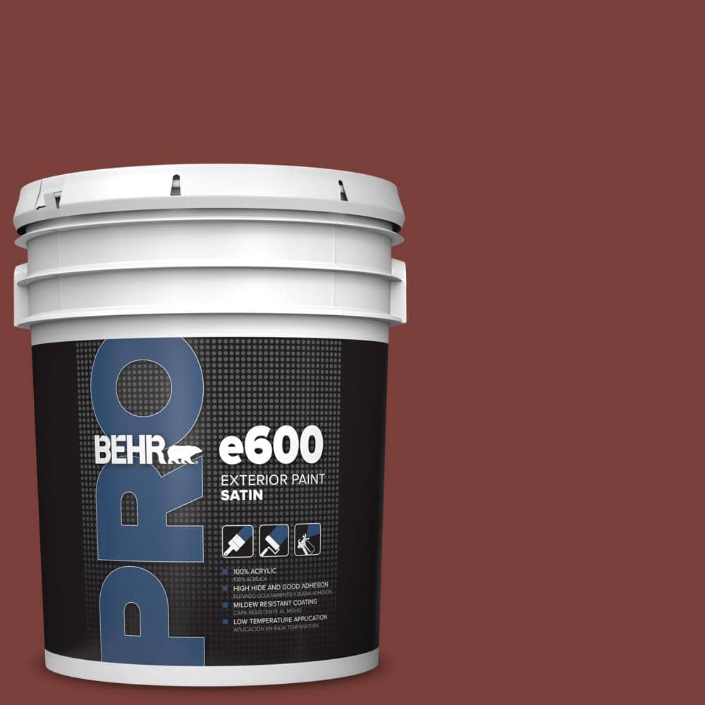BEHR PRO 5 gal. #PPU2-02 Red Pepper Satin Enamel Exterior Paint