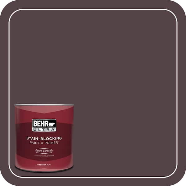 BEHR PREMIUM PLUS 1 gal. Home Decorators Collection #HDC-FL14-9 Black Raspberry Semi-Gloss Enamel Low Odor Interior Paint & Primer (4)