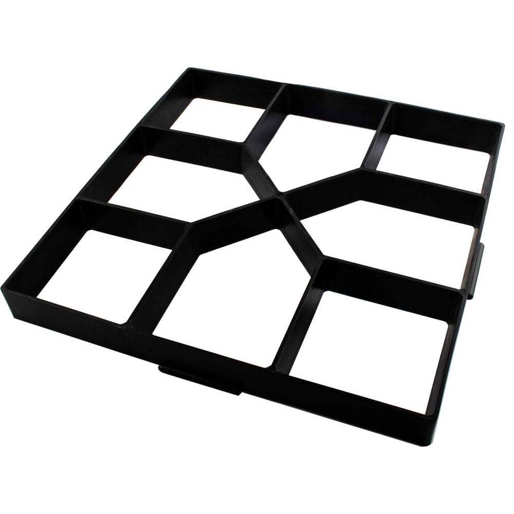 KIWDZFU 15.7 x 15.7 x 1.57 Square Concrete Path Maker Reusable Stepping Stone Paver Mold for Lawn Patio Garden Walkway (1)