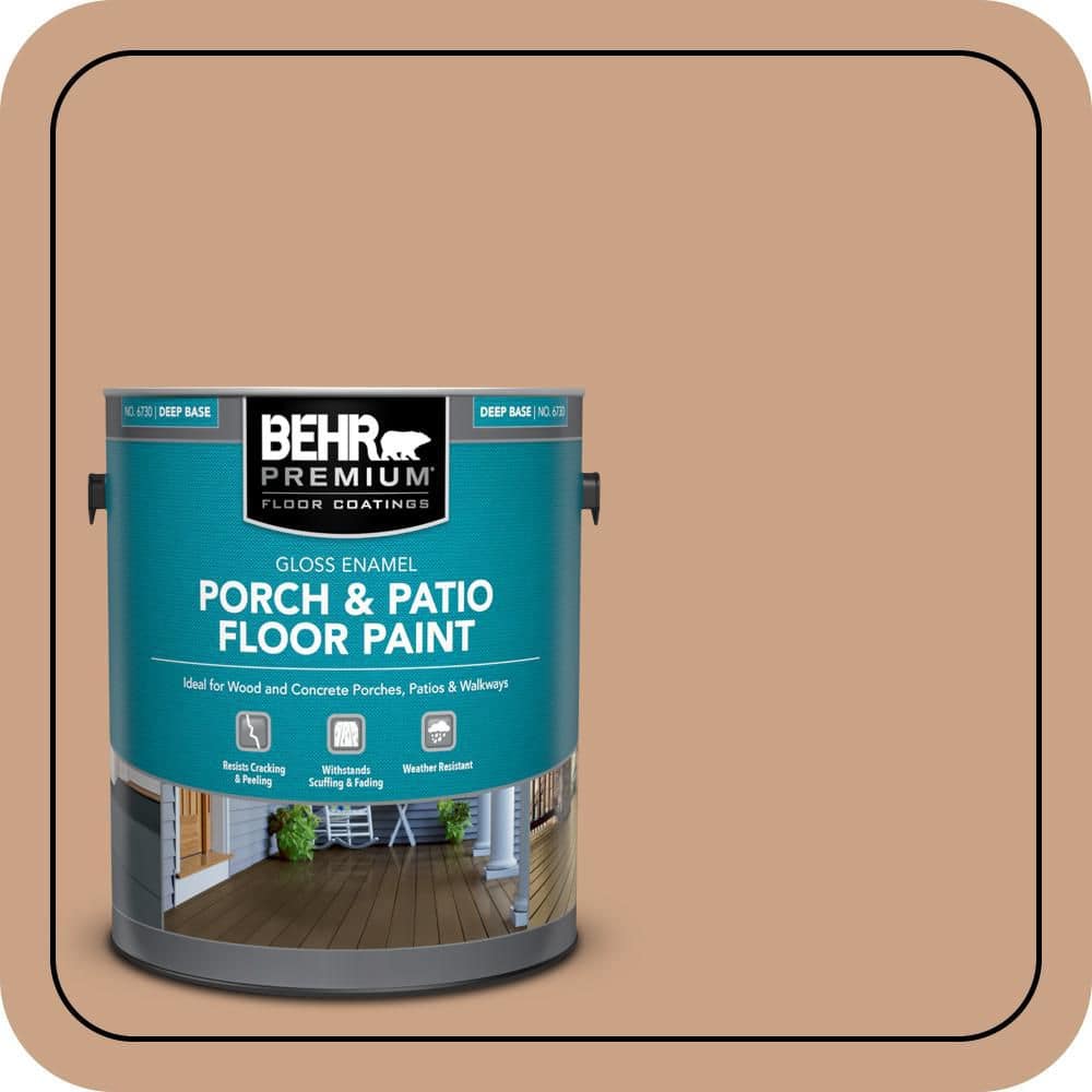 BEHR PREMIUM 1 gal. #S230-4 Granola Gloss Enamel Interior/Exterior Porch and Patio Floor Paint