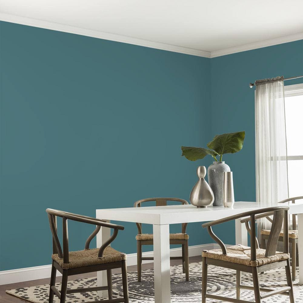 Glidden Premium 1 gal. PPG1148-6 Vining Ivy Satin Interior Latex Paint (4)