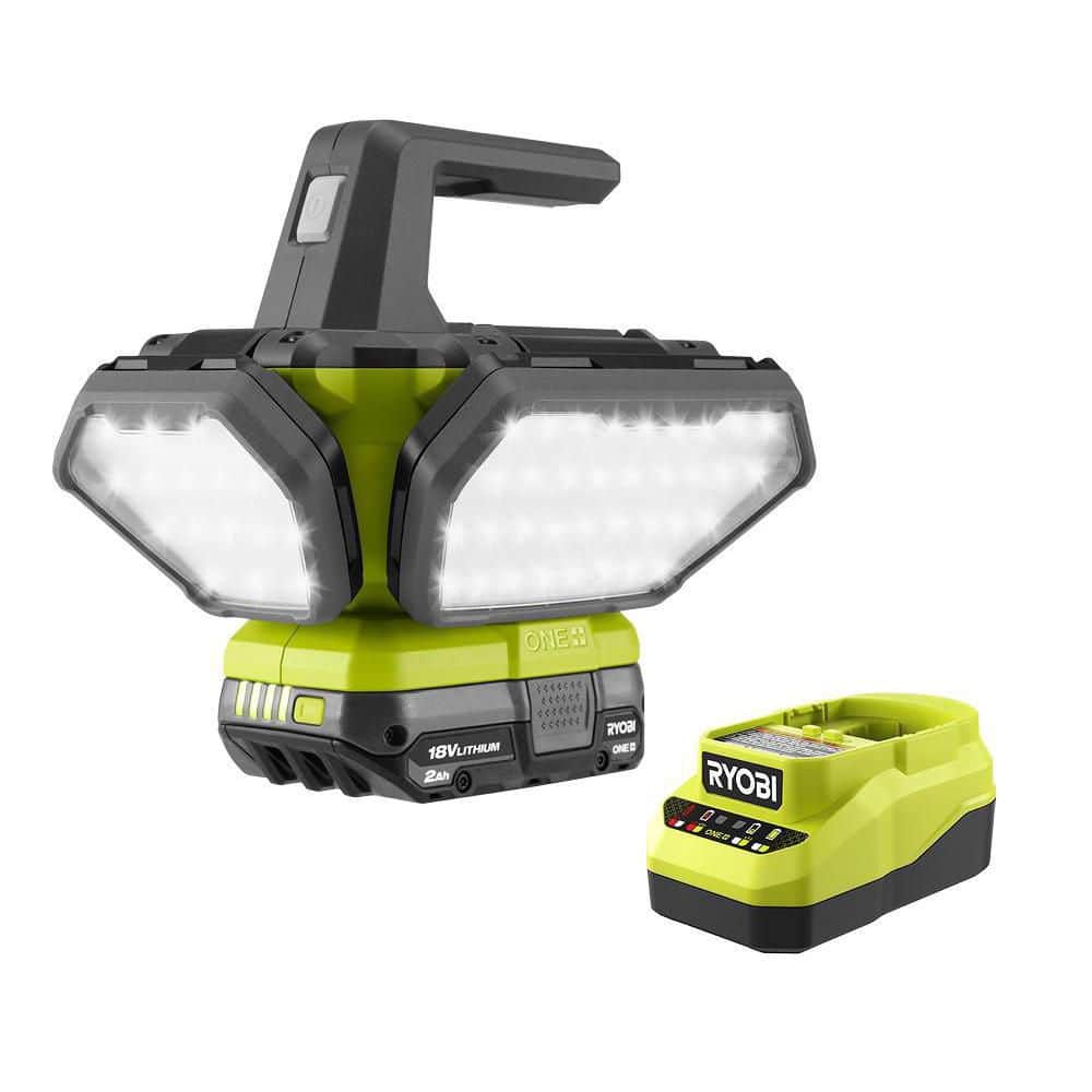 RYOBI ONE+ 18V Cordless 360° Light with 2.0 Ah Battery and Charger Kit