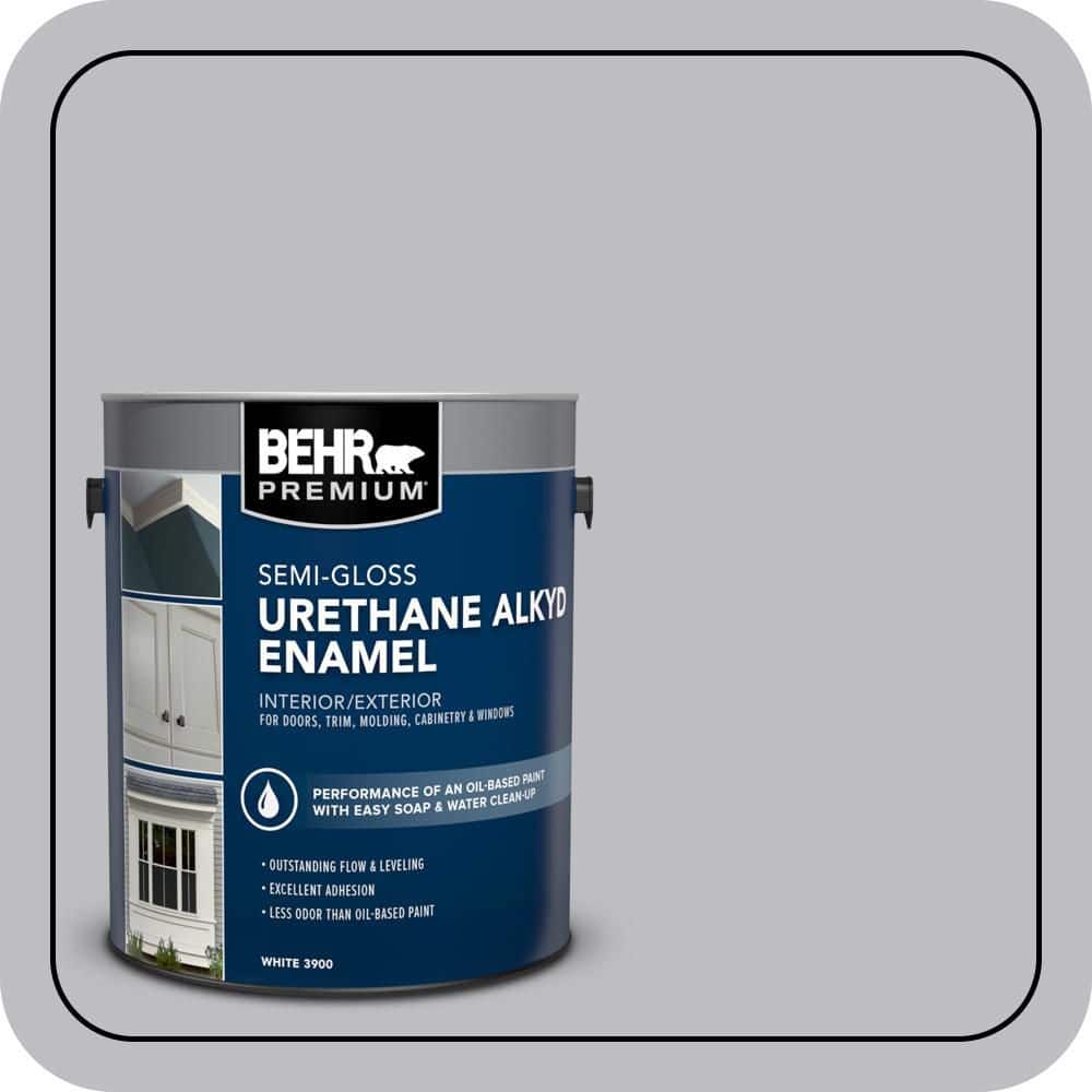 BEHR PREMIUM 1 gal. #N530-3 High Speed Access Urethane Alkyd Semi-Gloss Enamel Interior/Exterior Paint (1)