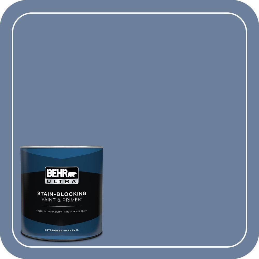 BEHR ULTRA 1 qt. #MQ5-52 Lead Cast Satin Enamel Exterior Paint & Primer