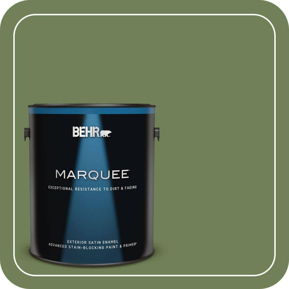 BEHR MARQUEE 1 gal. #MQ6-47 Terrain Satin Enamel Exterior Paint & Primer
