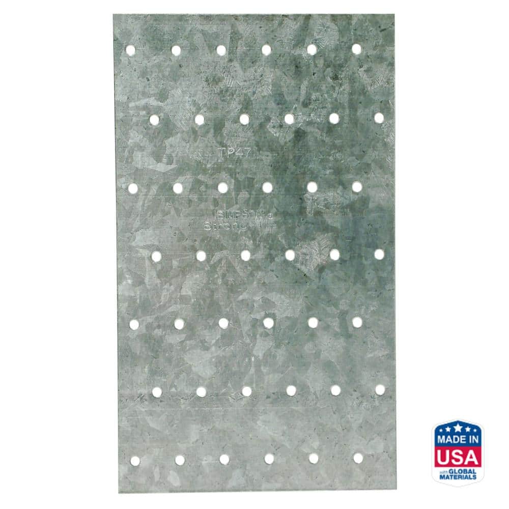 Simpson Strong-Tie TP 4-1/8 in. x 7 in. 20-Gauge Galvanized Tie Plate (1)