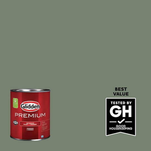 Glidden Premium 1 qt. PPG1129-6 Lottery Winnings Semi-Gloss Interior Latex Paint (2)