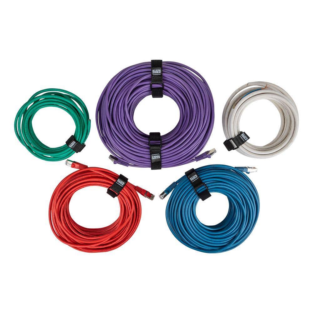 Klein Tools 6 in., 8 in., 14 in. Hook and Loop Cinch Straps (Multi-Pack) (3)