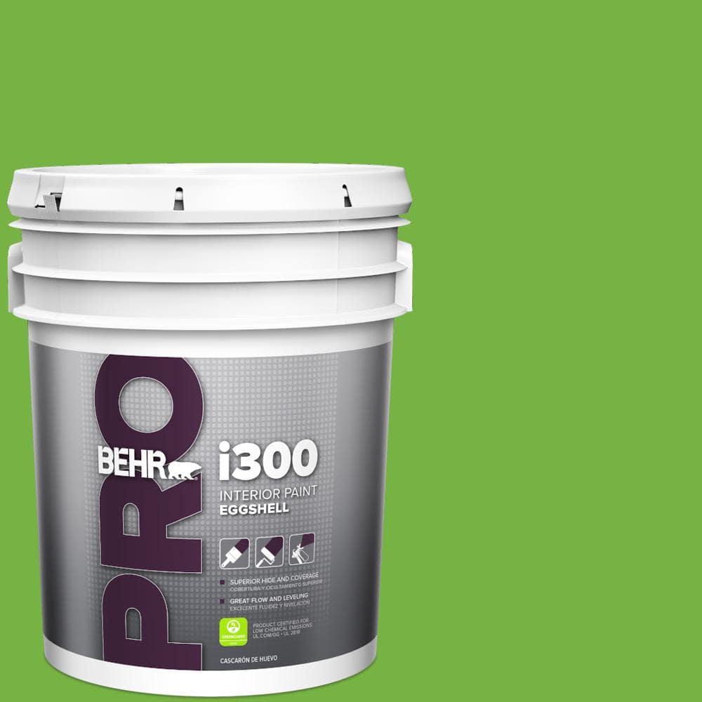 BEHR PRO 5 gal. #S-G-430 Sparkling Apple Eggshell Interior Paint