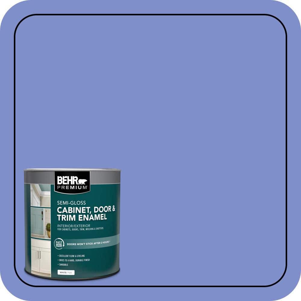 BEHR PREMIUM 1 qt. #P540-5 Pansy Garden Semi-Gloss Enamel Interior/Exterior Cabinet, Door & Trim Paint