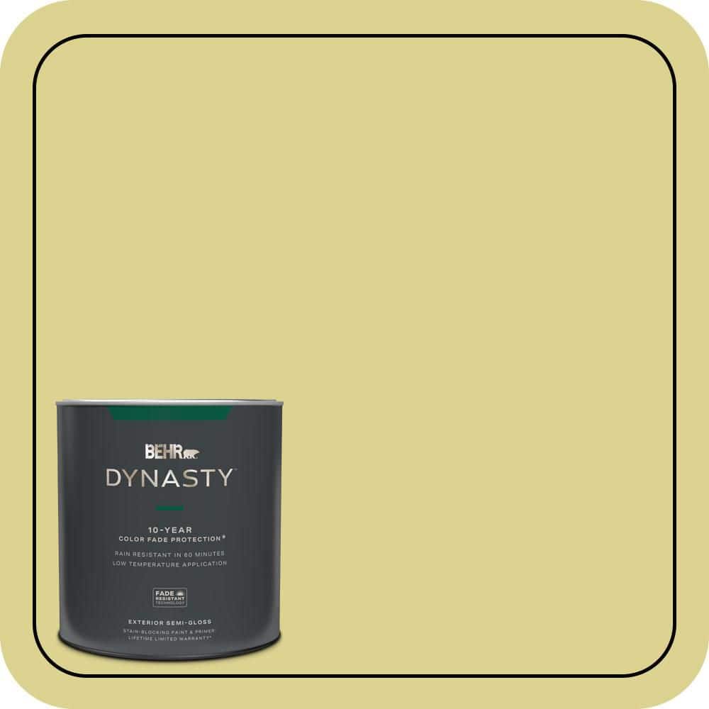 BEHR DYNASTY 1 qt. #T17-16 Thats My Lime Semi-Gloss Enamel Exterior Stain-Blocking Paint & Primer