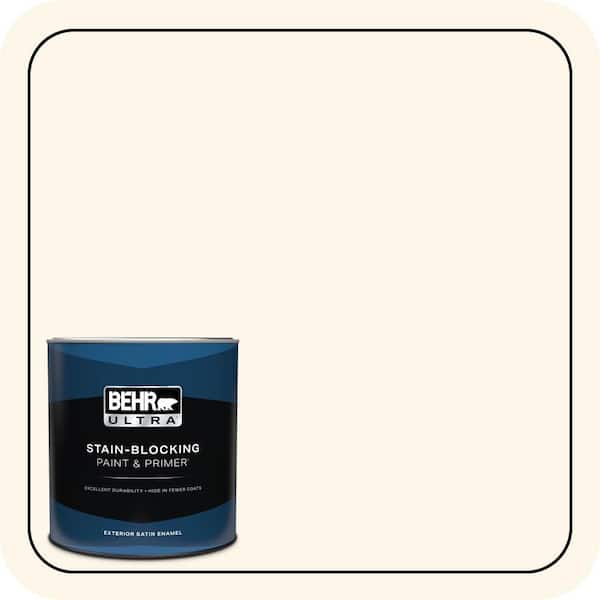 BEHR ULTRA 1 qt. #PWN-21 Fragrant Jasmine Satin Enamel Exterior Paint & Primer (2)