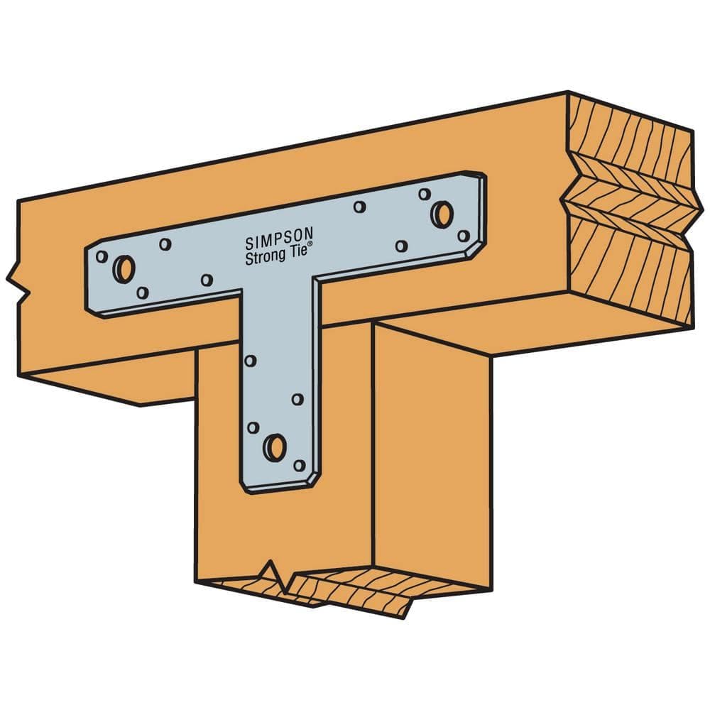 Simpson Strong-Tie 12 in. x 8 in. 14-Gauge Galvanized T Strap (2)