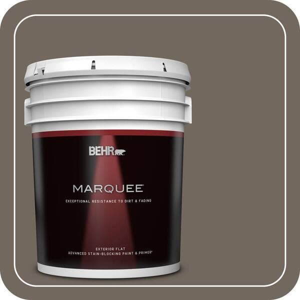 BEHR MARQUEE 5 gal. #T16-20 Opus Flat Exterior Paint & Primer (2)