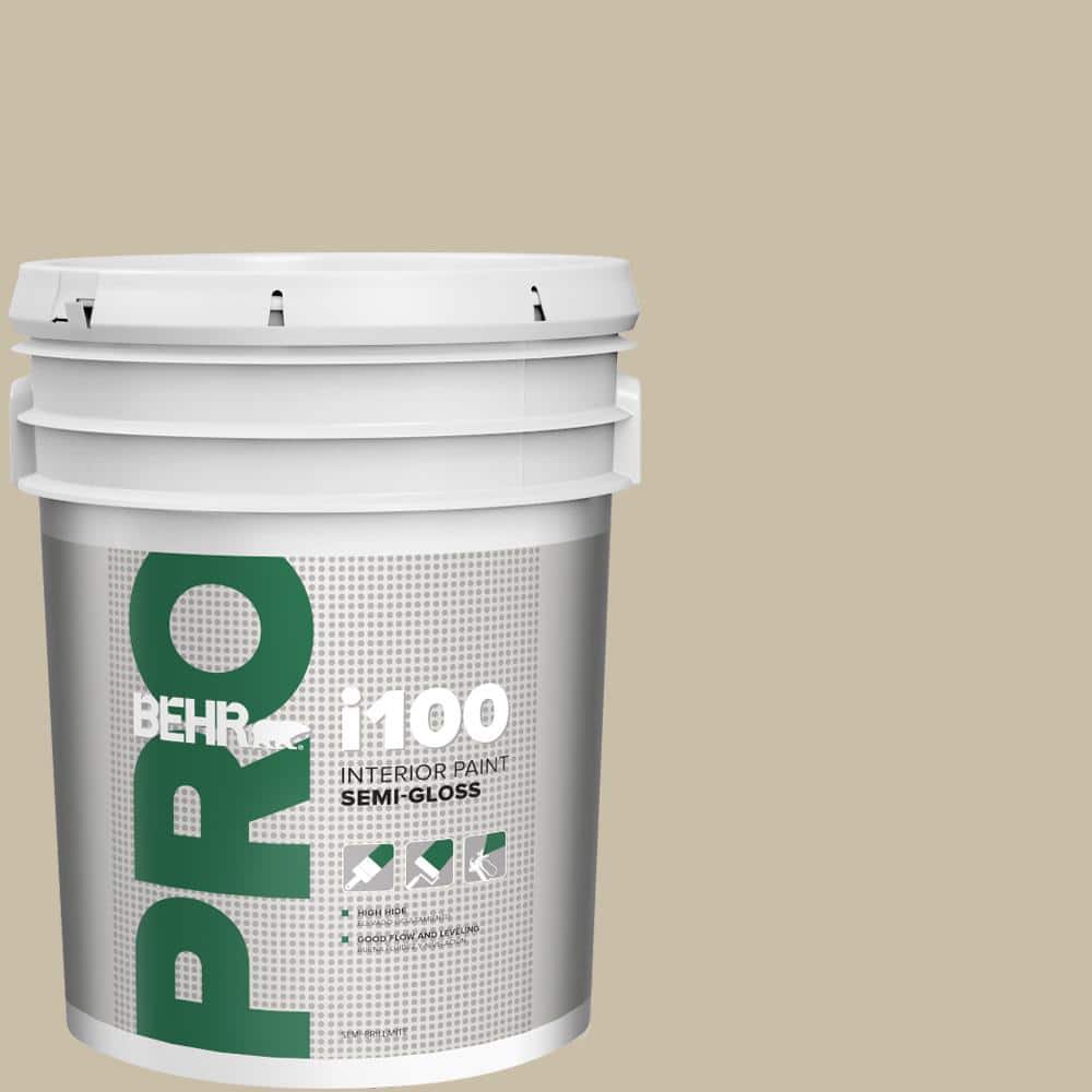 BEHR PRO 5 gal. #PWL-91 Pale Bamboo Semi-Gloss Interior Paint (1)