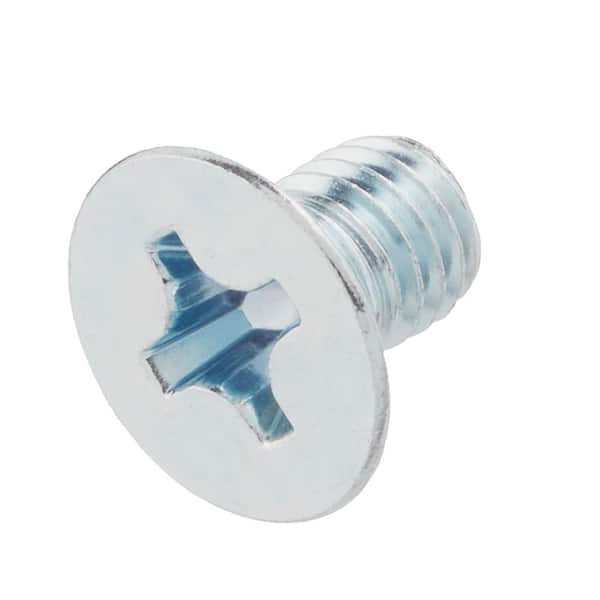 Everbilt M8-1.25 x 12mm Zinc Flat Head Phillips Drive Machine Screw 4-Pieces (2)