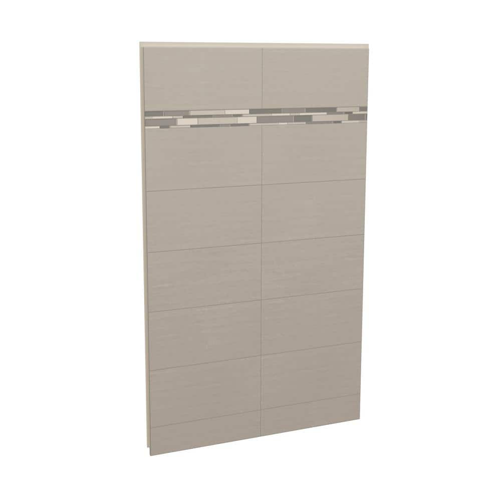 MAAX Utile Origin 1 in. x 48 in. x 80 in. Direct-to-Stud 1-Piece Shower Back Wall in Greige (1)