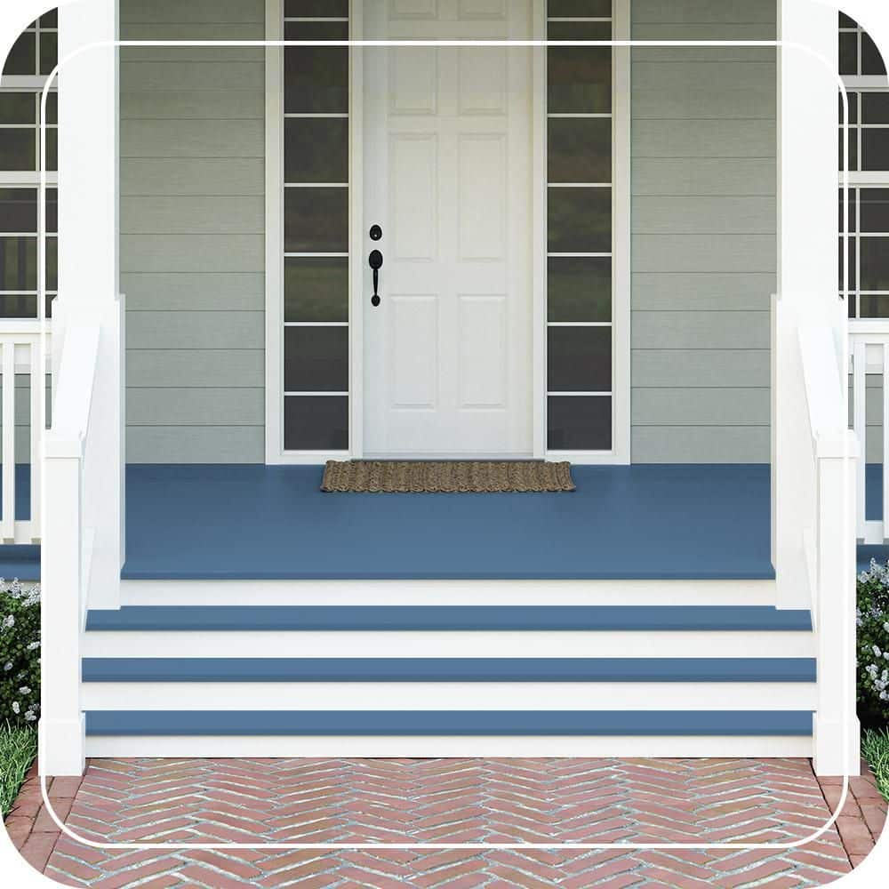 BEHR PREMIUM #PPU14-02 Textured Low-Lustre Enamel Interior/Exterior Porch and Patio Anti-Slip Floor Paint (2)