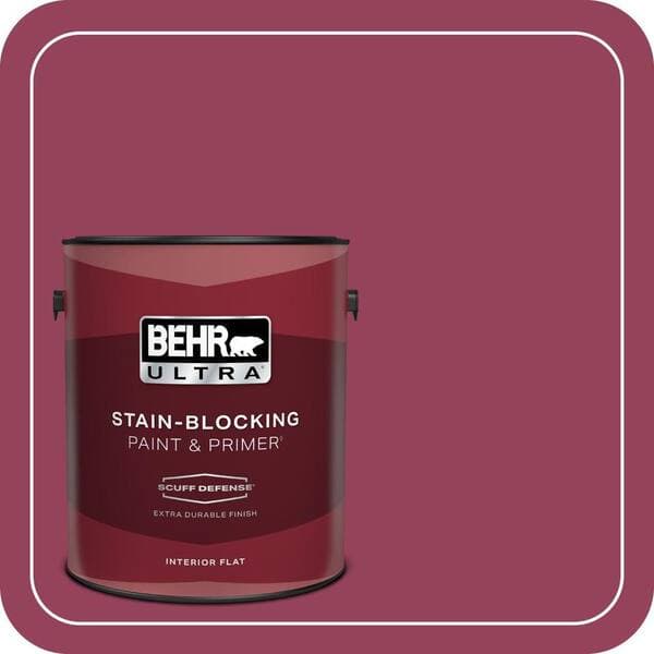 BEHR PREMIUM PLUS #110B-7 Raspberry Pudding Enamel Low Odor & Primer (3)