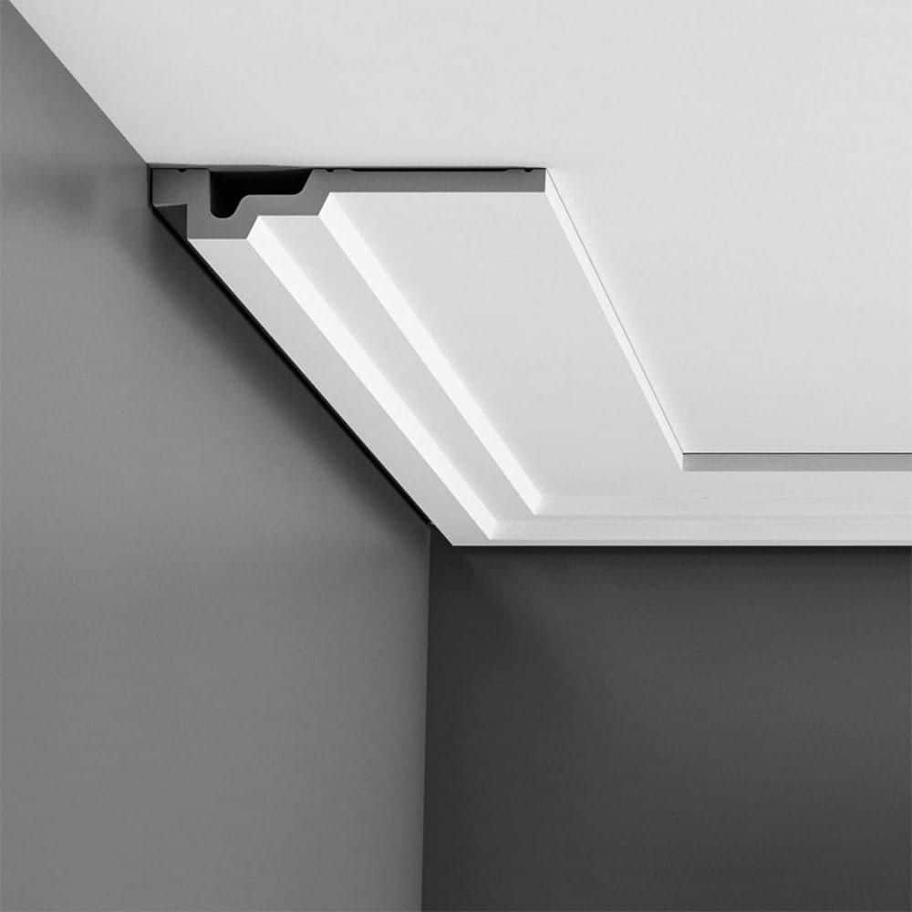 ORAC DECOR 6-1/2 in. x 1-1/8 in. x 78-3/4 in. Primed White Plain Polyurethane Crown Moulding (16-Pack) (3)