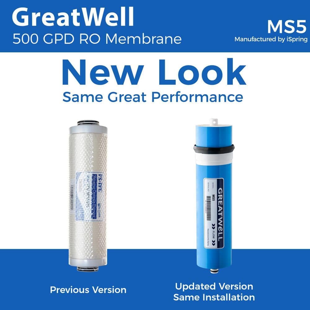ISPRING 2.8 in. x 12 in. 500 GPD Reverse Osmosis Membrane, Fits RE5T RCS5T (2)