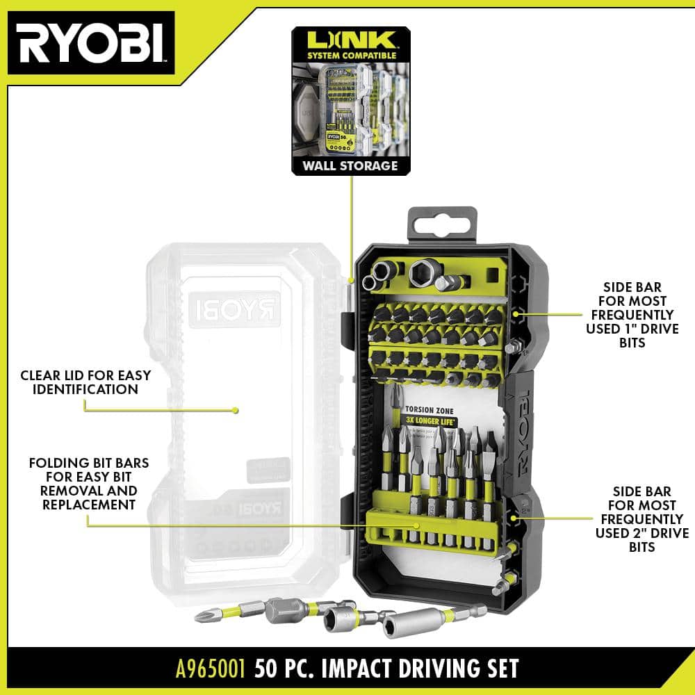 RYOBI Impact Rated Driving Set (2)