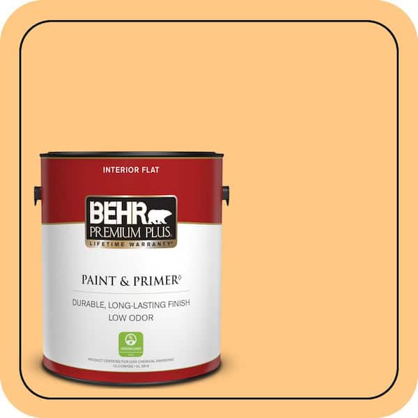 BEHR PREMIUM PLUS #290B-5 Torchlight Interior/Exterior Paint & Primer Color Sample (2)