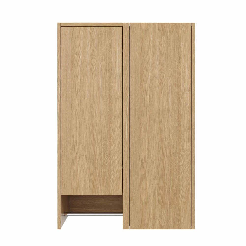 Malwee 24 in. Unassembled Plywood Bathroom Storage Wall Cabinet in Light Oak (2)