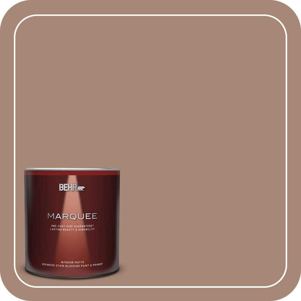 BEHR MARQUEE 1 Qt. #PPU3-14 Tribal Pottery One-Coat Hide Matte Interior Paint & Primer