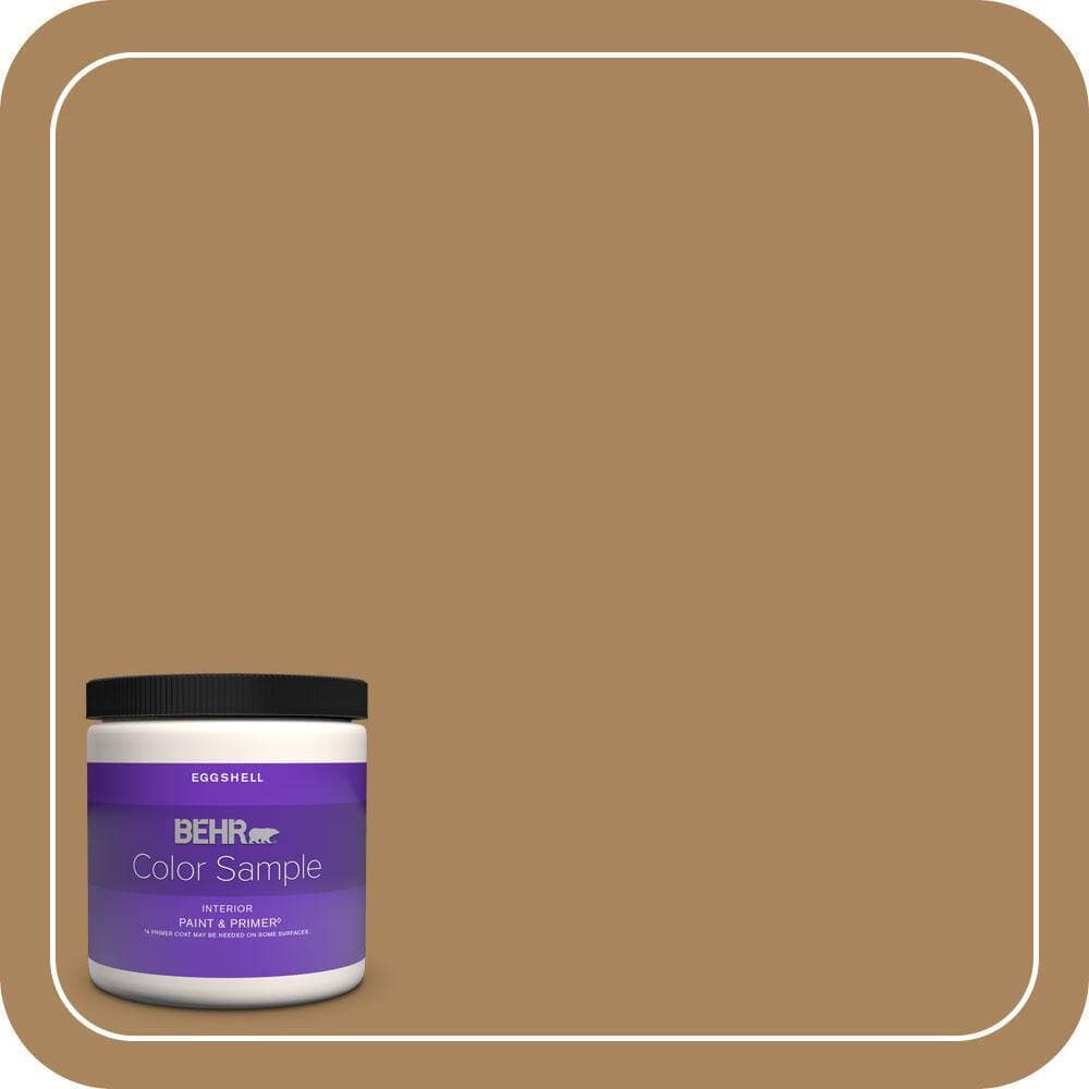 BEHR PREMIUM PLUS 8 oz. #N280-6 Temple Tile Eggshell Enamel Interior Paint & Primer Color Sample