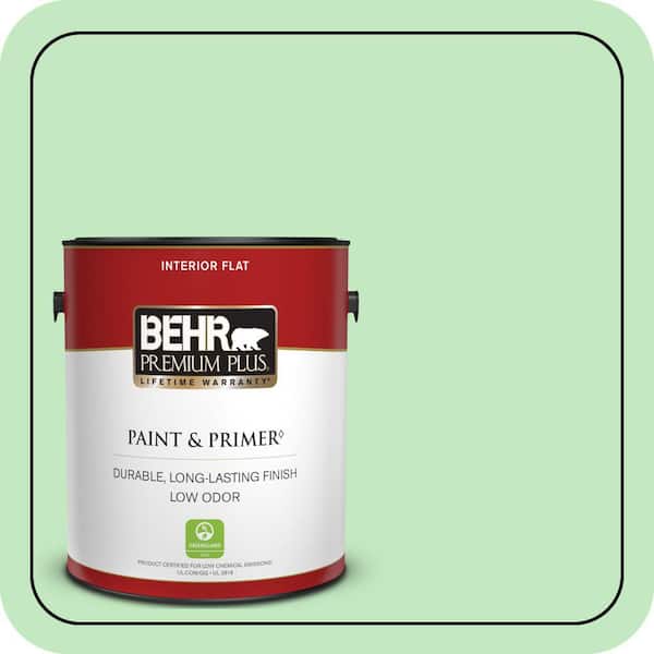 BEHR PREMIUM PLUS #450A-3 Mountain Mint Enamel & Primer Color Sample (4)