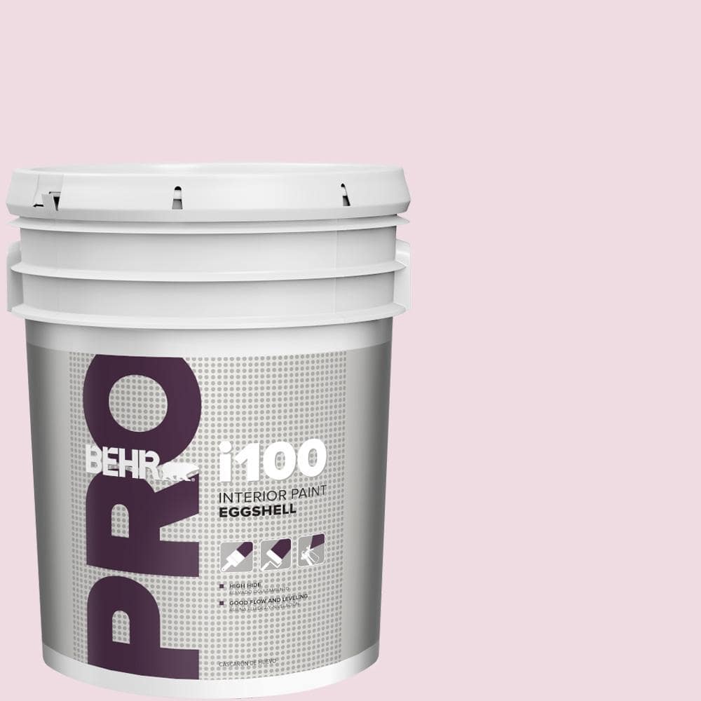 BEHR PRO 5 gal. #M130-1 Pink Posies Eggshell Interior Paint