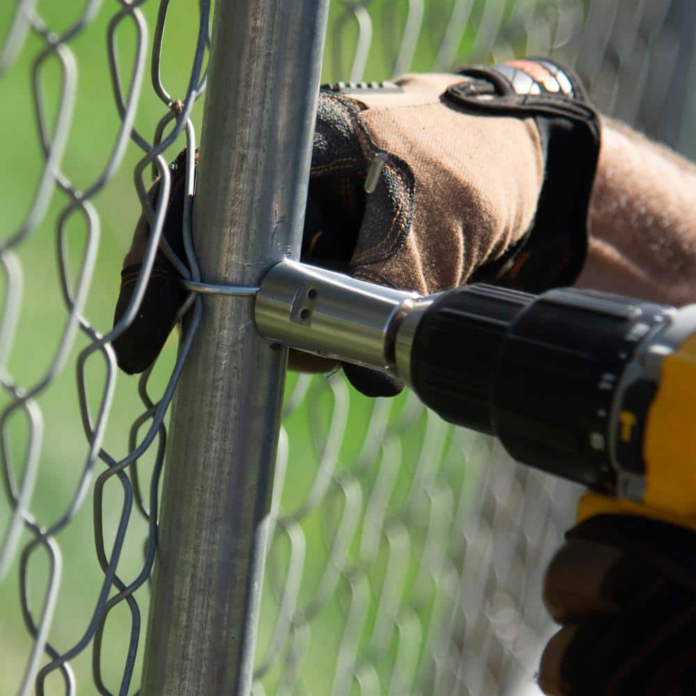 YARDGARD SpeedyTie Drill Chuck for Chain Link Fencing and T-Post Fencing Carbon Steel (2)