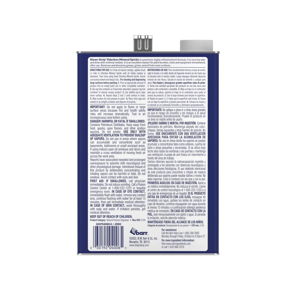 Klean-Strip 1 Gal. Odorless Mineral Spirits - CARB Formula (2)