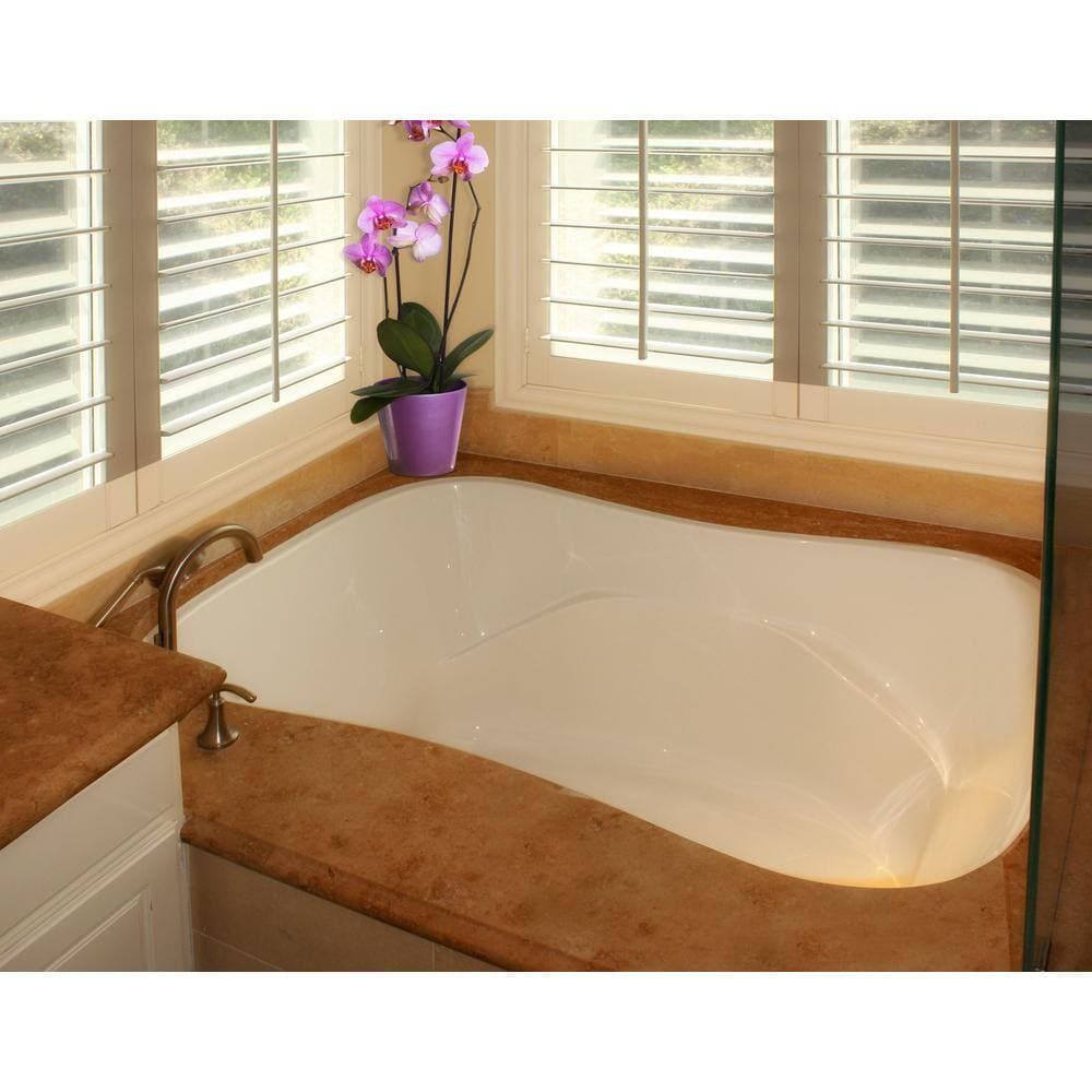 Hydro Systems Studio Hourglass 72 in. Acrylic Rectangular Drop-in Air Bath Bathtub in White (2)