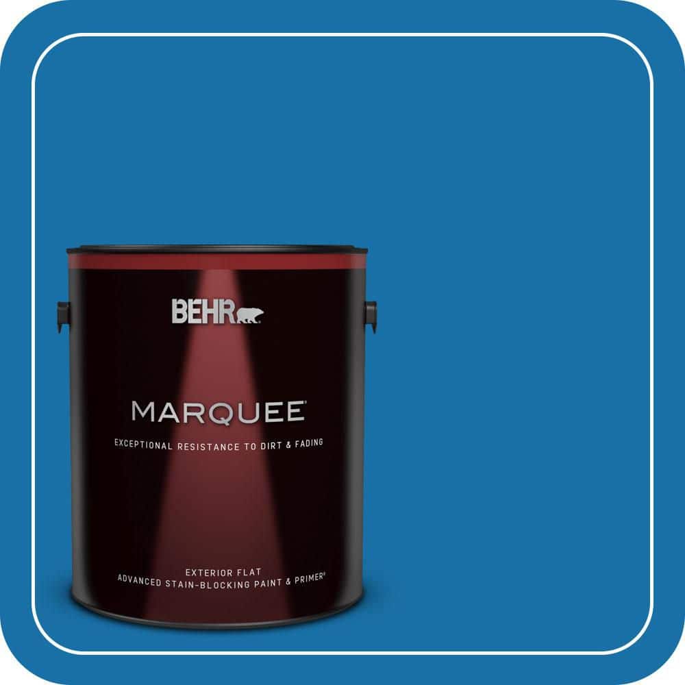 BEHR MARQUEE 1 gal. #560B-7 Cerulean Flat Exterior Paint & Primer
