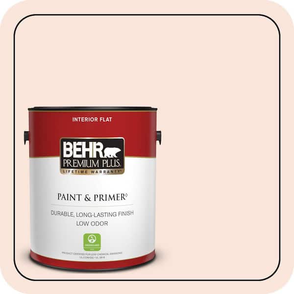 BEHR PREMIUM PLUS #220C-1 White Peach Enamel Low Odor & Primer (2)