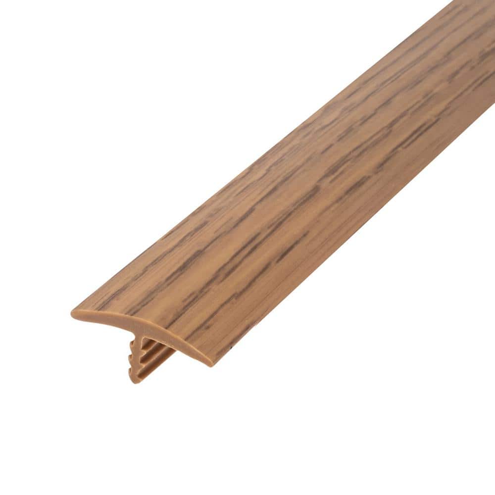 Outwater 1 in. Red Oak Flexible Polyethylene Center Barb Hobbyist Pack Bumper Tee Moulding Edging 25 foot long Coil (1)