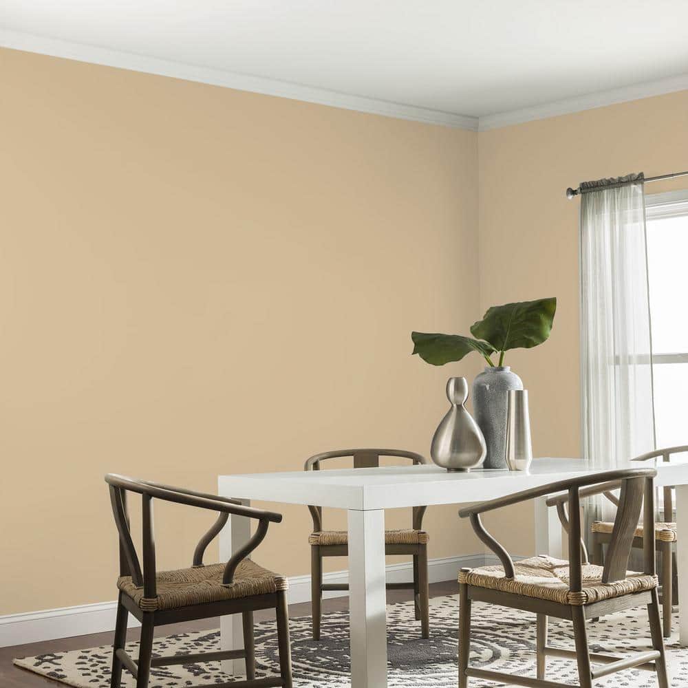 Glidden Premium 1 gal. PPG1086-4 Pony Tail Satin Interior Latex Paint (4)