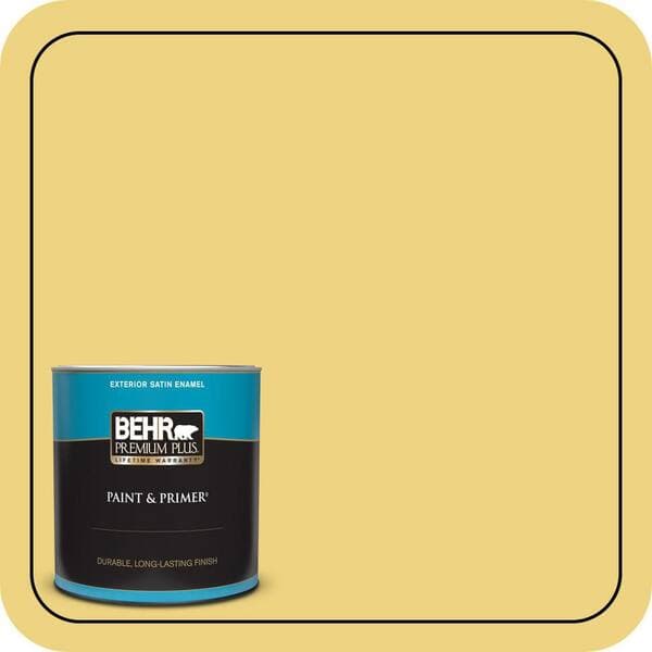 BEHR PREMIUM PLUS #380D-4 Feather Gold Enamel Low Odor & Primer (3)