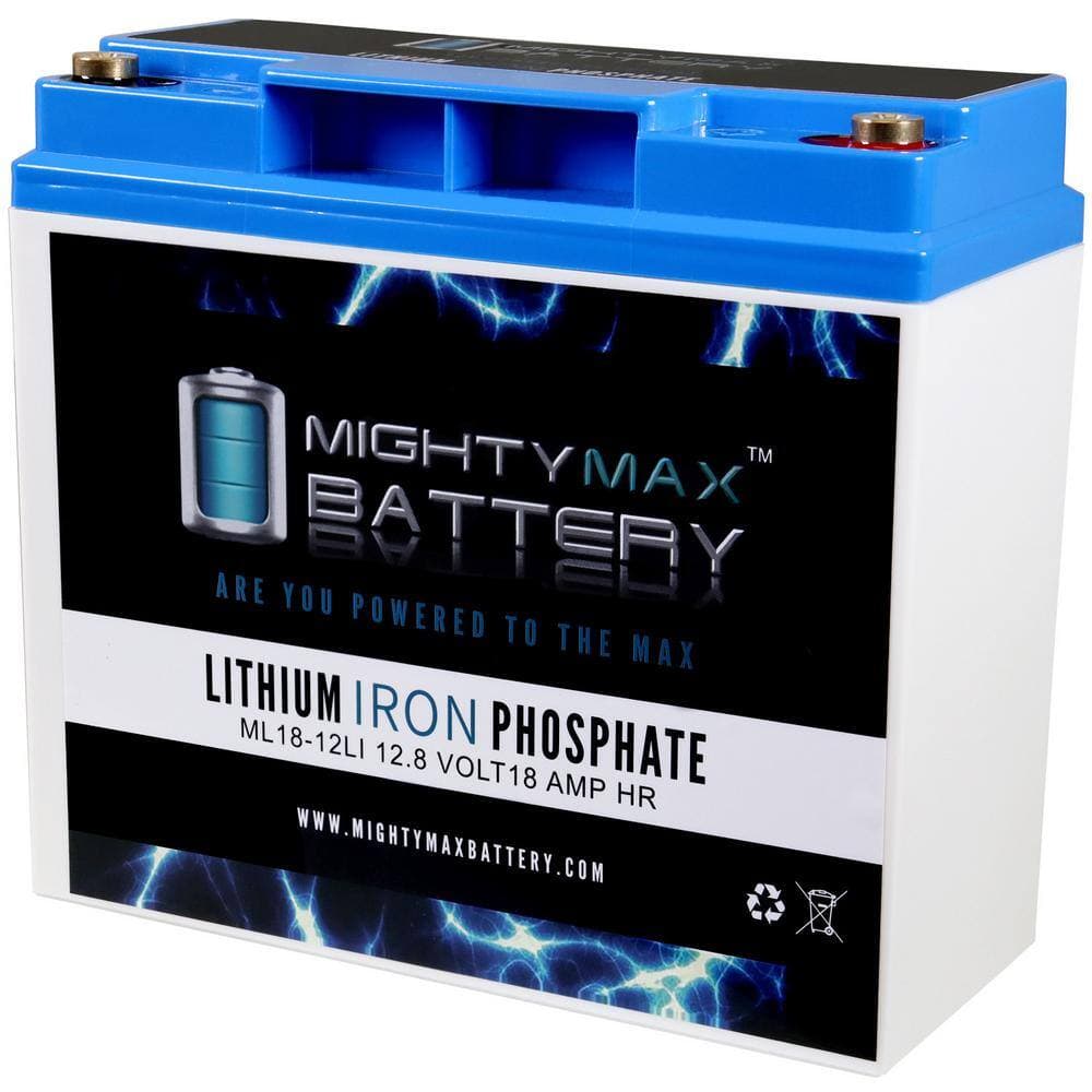 MIGHTY MAX BATTERY 12-Volt 18 AH Lithium Replacement Battery for Odyssey PC680 (1)