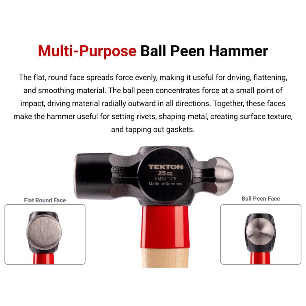 TEKTON 25 oz. Ball Peen Hammer (2)