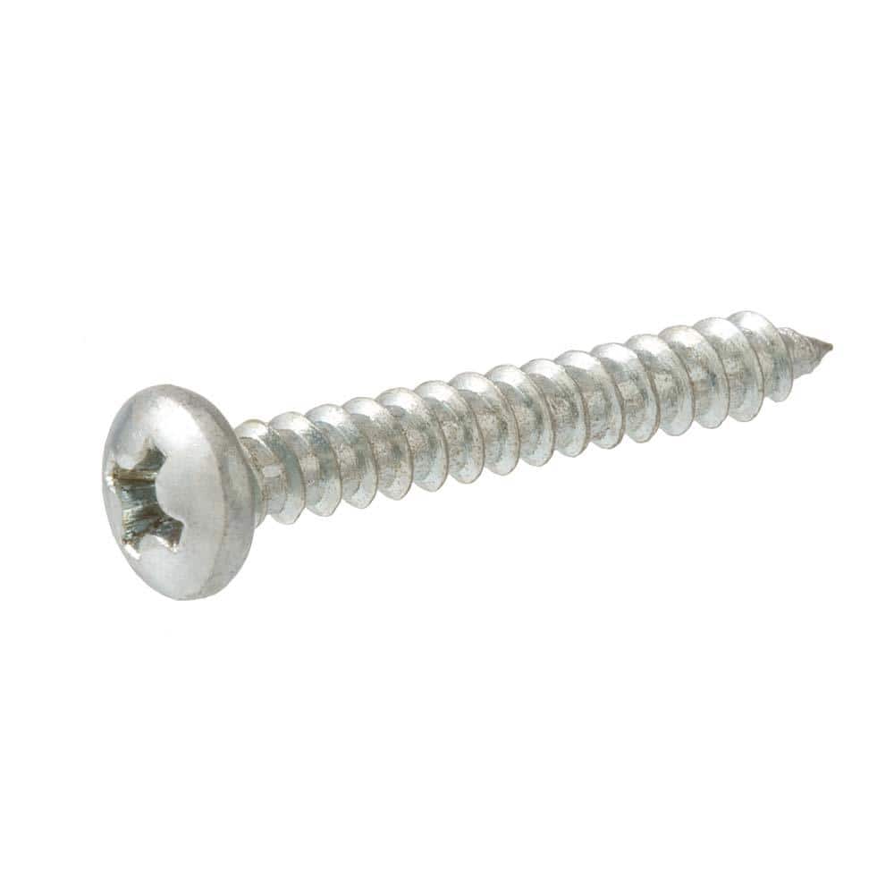 Everbilt #7 x 3/8 in. Phillips Pan Head Zinc Plated Sheet Metal Screw (25-Pack) (2)