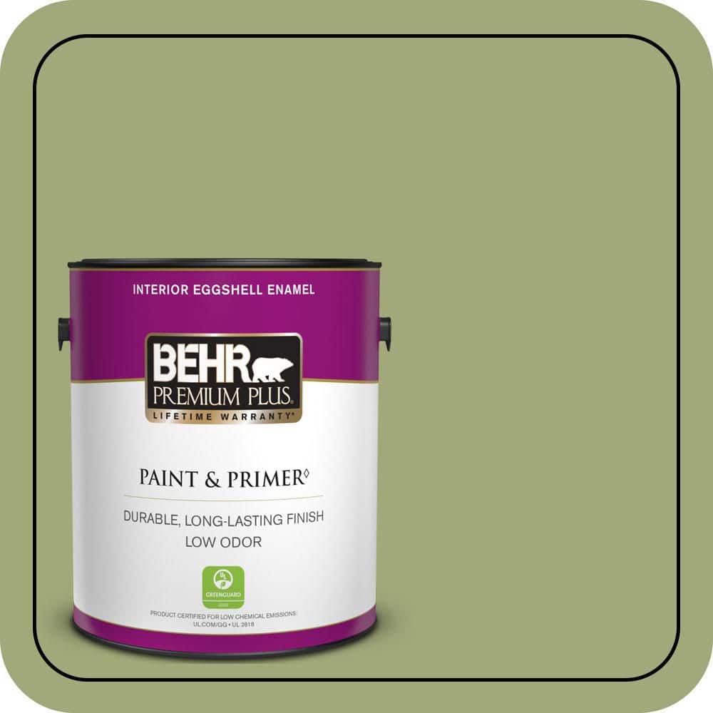 BEHR PREMIUM PLUS 1 gal. #T18-16 Nurturing Eggshell Enamel Low Odor Interior Paint & Primer