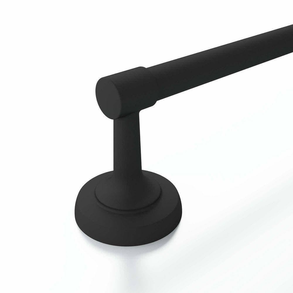 Movisa 6-Piece Wall Mount Bath Hardware Set in Matte Black (3)