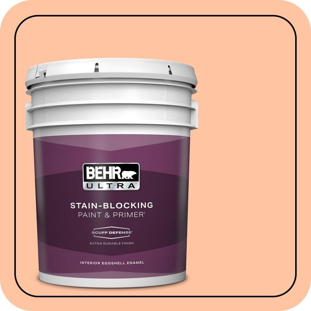 BEHR ULTRA 5 gal. #P200-3 Tomorrows Coral Extra Durable Eggshell Enamel Interior Paint & Primer