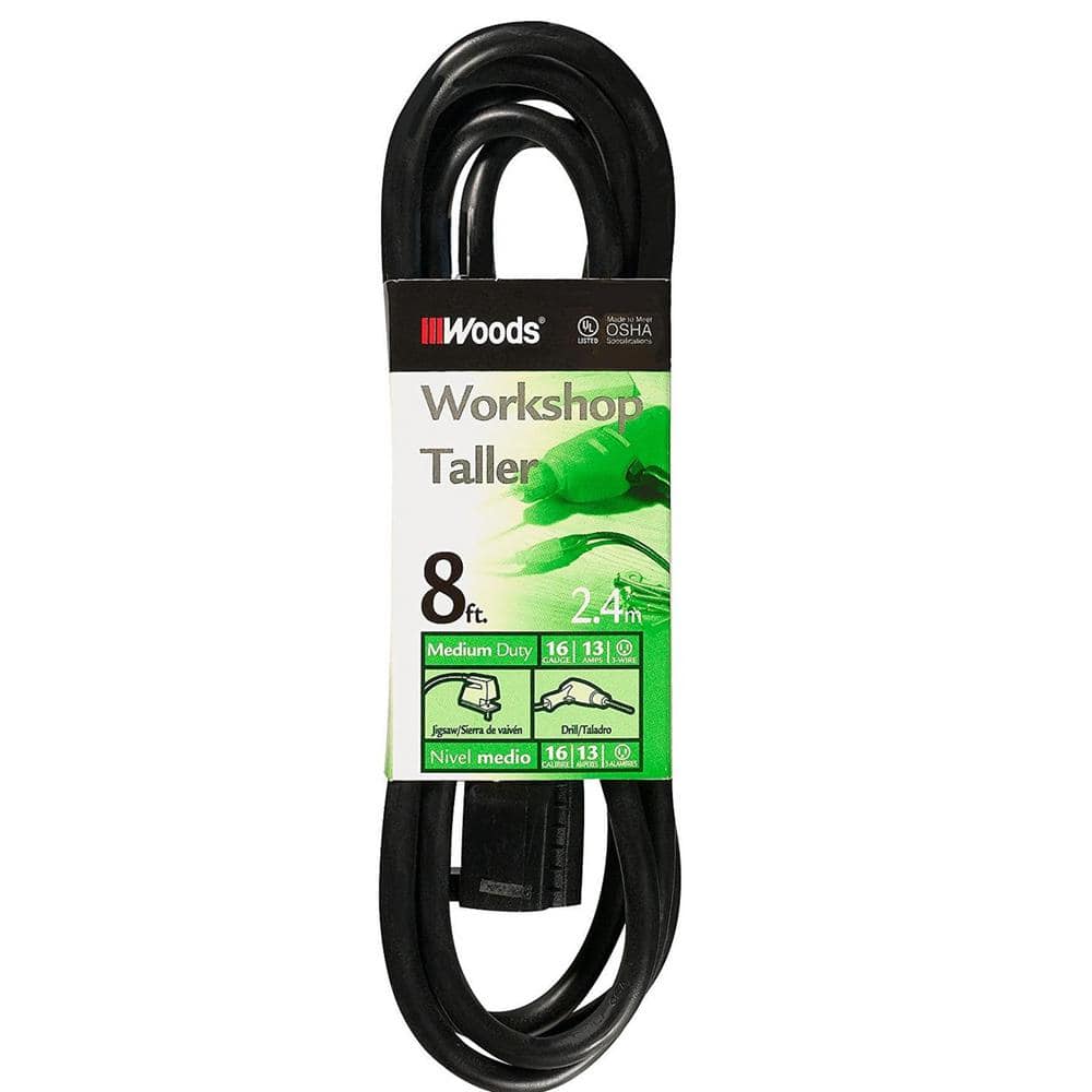 Woods 15 ft. 16/3 SJTW Outdoor Light-Duty Extension Cord (1)