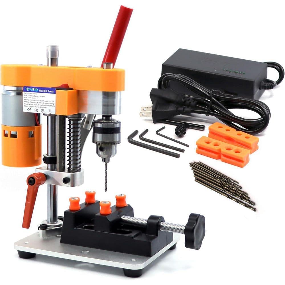 Afoxsos Mini Precision Metal Drill Press Machine Portable Table Driller CNC Motor B10 Chuck DIY Jewelry Cable railing System (1)